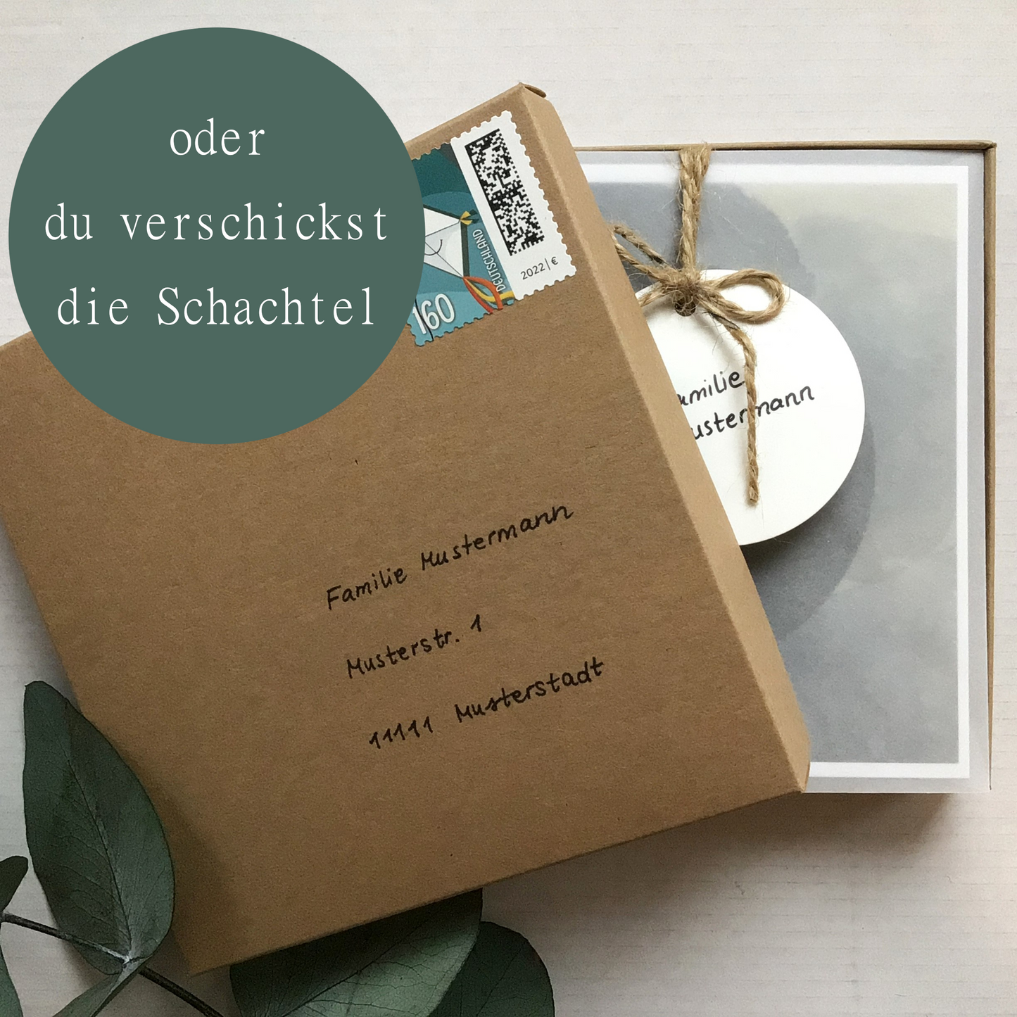 AruelArt Trost Geschenkbox braun Herz