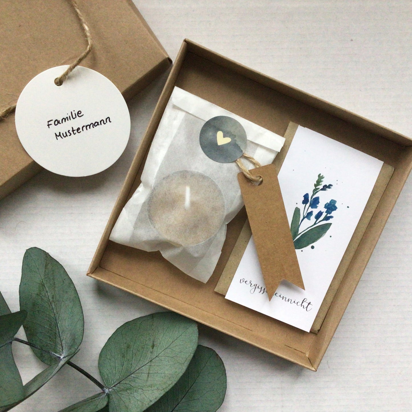 AruelArt Trost Geschenkbox braun Herz