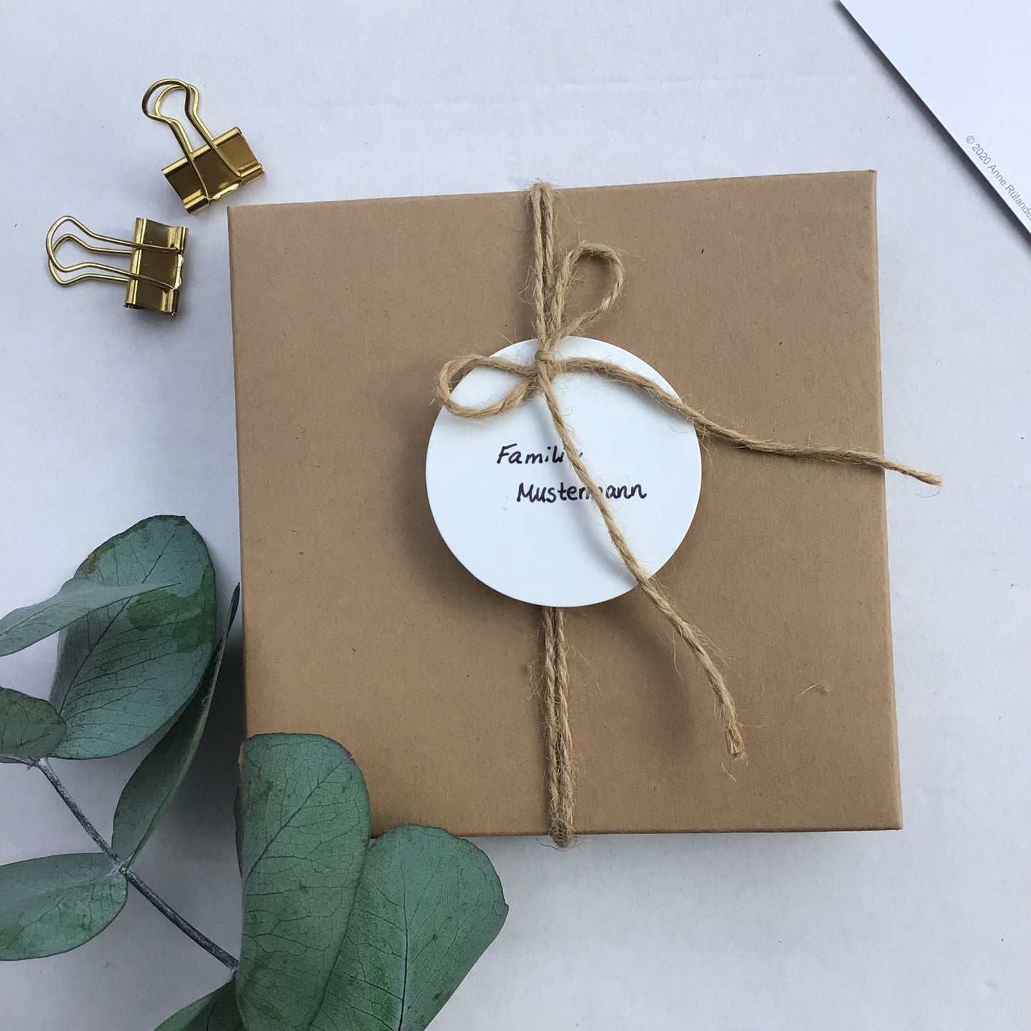 AruelArt Trost Geschenkbox braun Herz