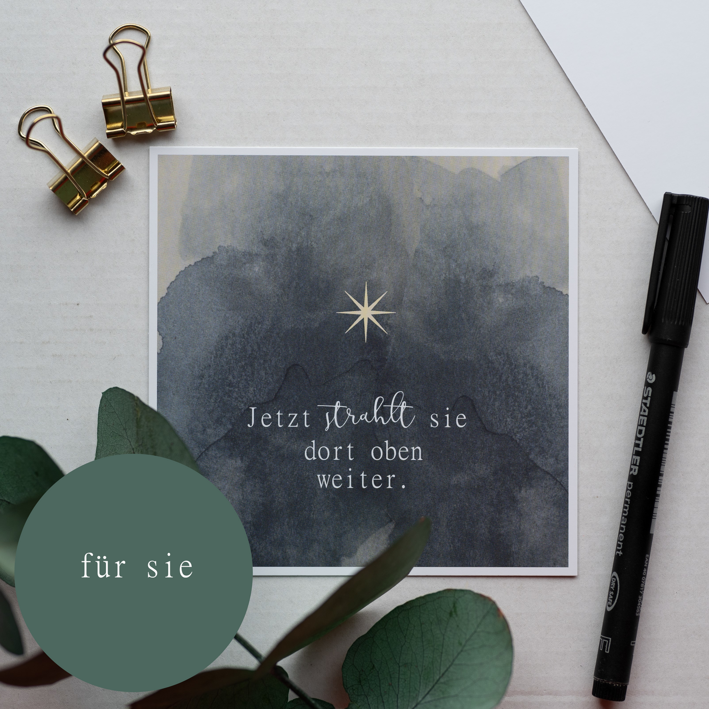 AruelArt Trost Geschenkbox schwarz Stern