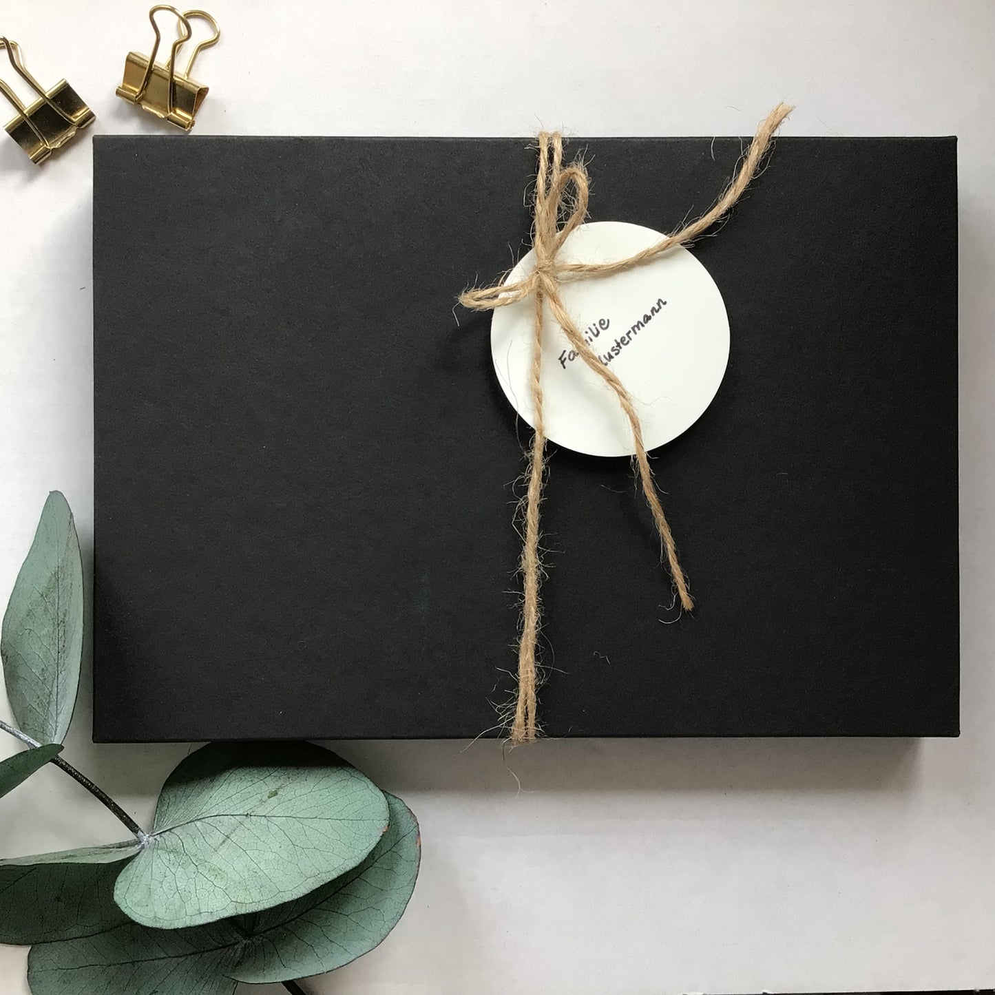 AruelArt Trost Geschenkbox schwarz Stern