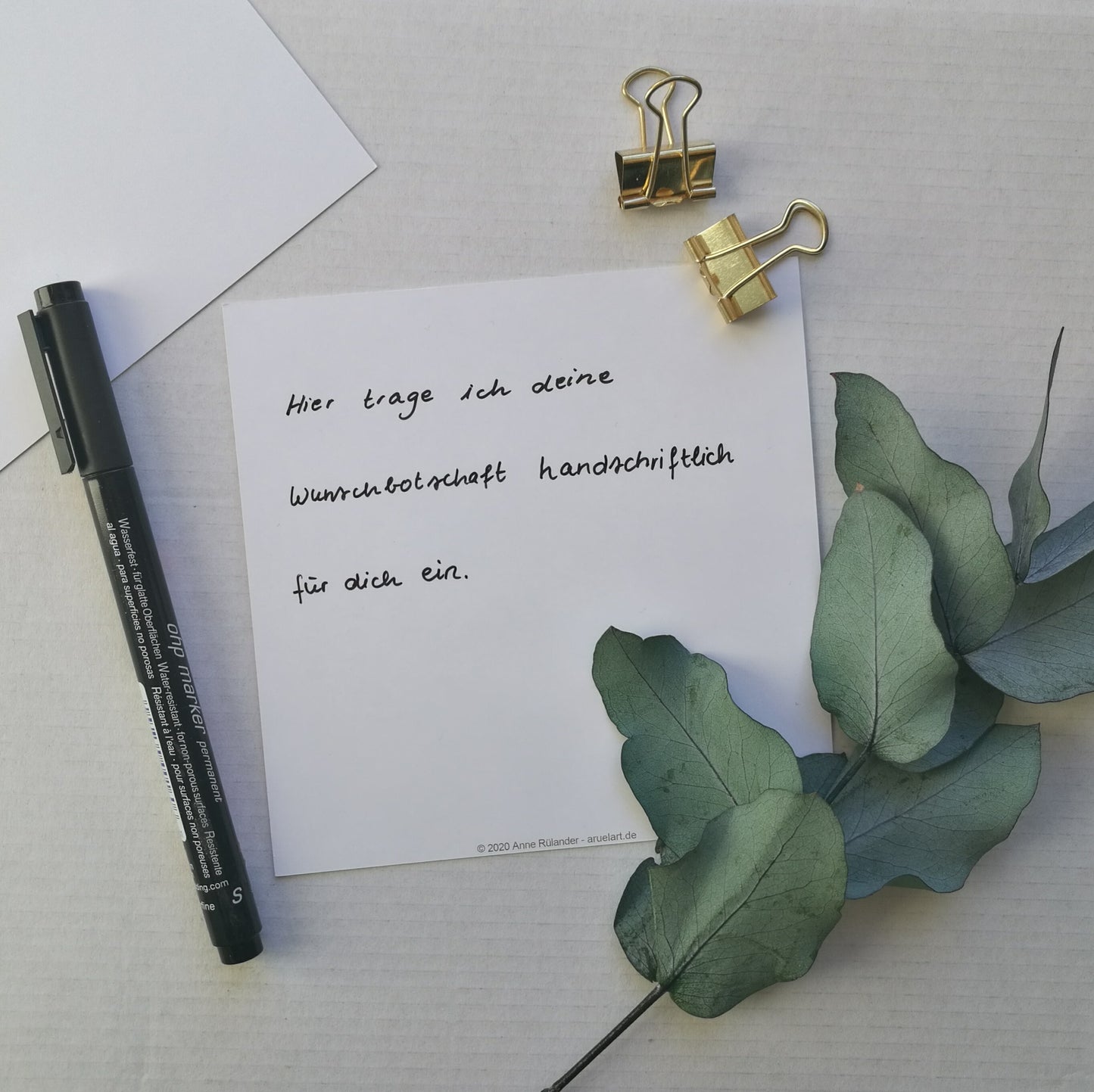 Karte "Stirbt ein geliebter Mensch, ..."